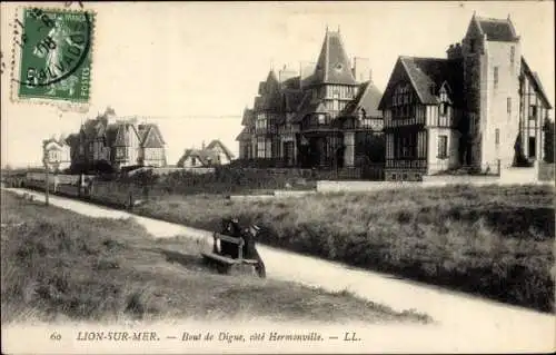 Ak Lion sur Mer Calvados, Bout de Digue, cote Hermanville