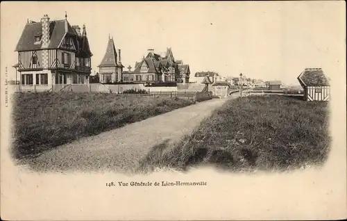 Ak Hermanville Calvados, Vue Generale de Lion-Hermanville