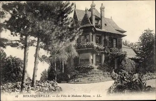 Ak Hennequeville Calvados, La Villa de Madame Rejane