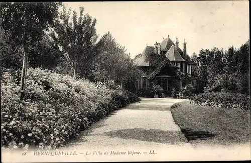 Ak Hennequeville Calvados, La Villa de Madame Rejane