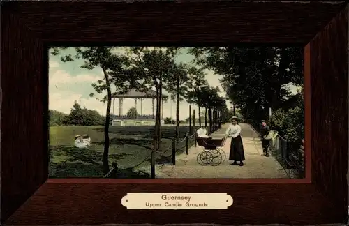 Passepartout Ak Guernsey Kanalinseln, Upper Candie Grounds