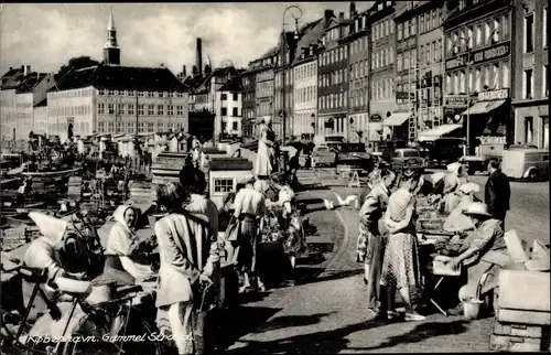 Ak Kjøbenhavn København Kopenhagen Dänemark, Gammel Stand, Markt