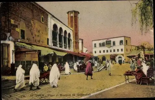Ak Tunis Tunesien, Place et Mosquee El Halfaouine