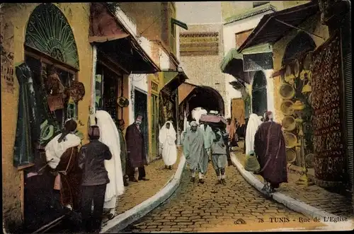 Ak Tunis Tunesien, Rue de l'Eglise