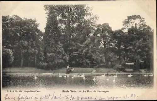 Ak Paris VII, au Bois de Boulogne