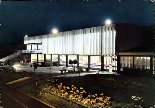 Ak Bastia Haute Corse, Flughafen bei Nacht