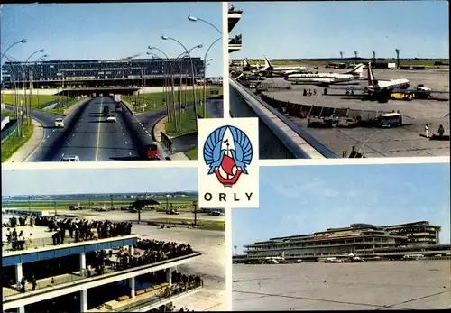 Ak Orly Val de Marne, Aéroport de Paris-Orly, Flughafen Ansichten