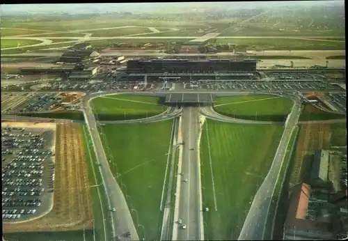 Ak Orly Val de Marne, Fliegeraufnahme vom Flughafen