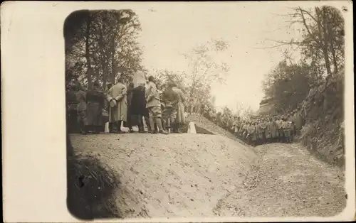 Foto Ak Französische Soldaten, 1.WK, Schützengraben, Dritte Republik