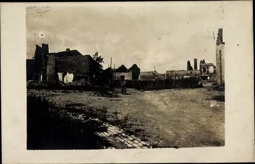 Foto Ak Pont à Mousson Mussenbrück Lothringen Meurthe et Moselle, Kriegszersörungen, 1. WK