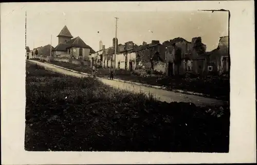 Foto Ak Pont à Mousson Mussenbrück Lothringen Meurthe et Moselle, Kriegszersörungen, 1. WK