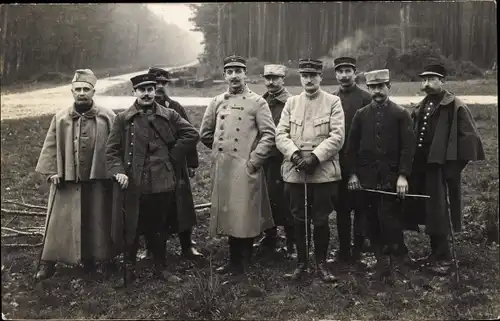 Foto Ak Französische Soldaten, 1. WK, Dritte Republik, Gruppenbild