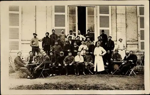 Foto Ak Französische Soldaten, 1.WK, Dritte Republik, Gruppenbild