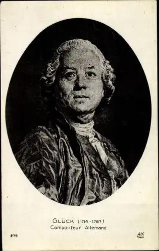 Ak Komponist Christoph Willibald Gluck3, Portrait