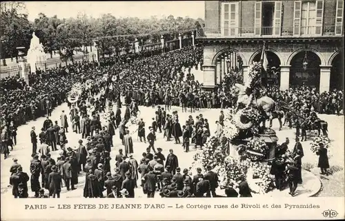 Ak Paris I. Arrondissement Louvre, Les Fetes de Jeanne d'Arc, Le Cortege