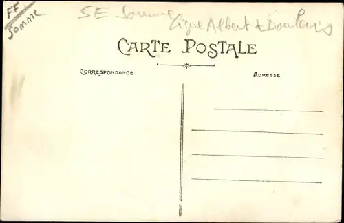 Ak Beauval Somme, la Gare, Gleisseite, Güterwaggons, Schüttwägen