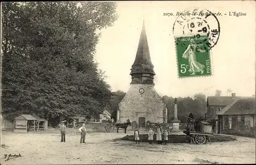 Ak Biville la Baignarde Seine Maritime, L'Eglise