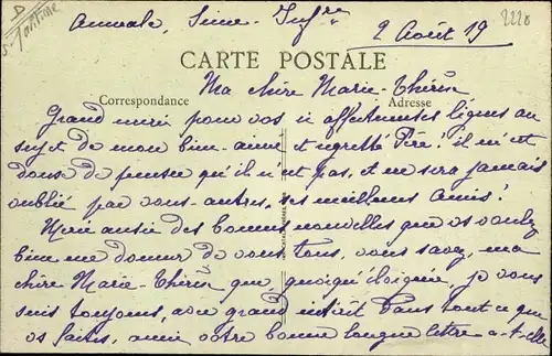 Ak Aumale Seine Maritime, Le Bureau de Postes