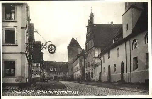 Ak Dinkelsbühl in Mittelfranken, Rothenburger Straße