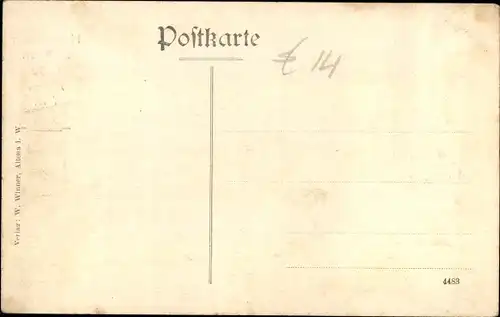 Ak Altena im Märkischen Kreis, Hochwasser im Februar 1909, Straßenpartie, Geschäftshaus