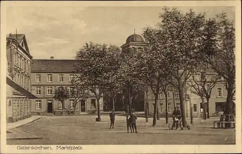 Ak Geilenkirchen, Marktplatz, Häuser, Anwohner