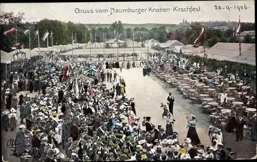 Ak Naumburg an der Saale, Knaben Kirschfest