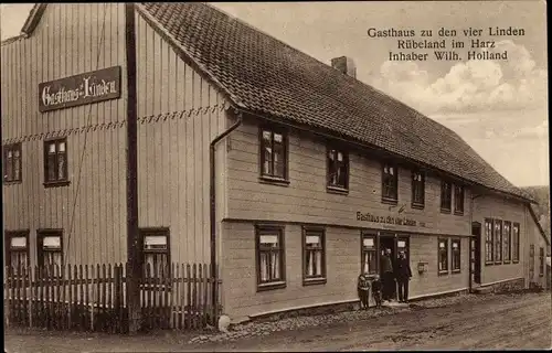 Ak Rübeland Oberharz am Brocken, Gasthaus zu den vier Linden