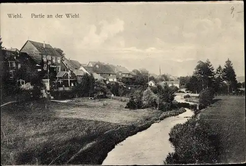 Ak Wiehl im Oberbergischen Kreis, Ortsansicht, Wiehlpartie