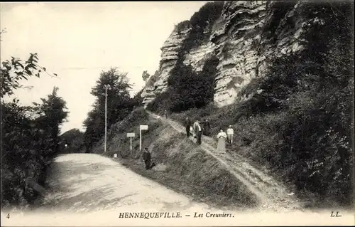 Ak Hennequeville Calvados, Les Creuniers