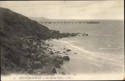 Ak Hennequeville Calvados, Les Roches Noires
