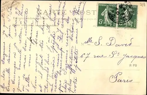 Ak Hennequeville Calvados, Propriete de Madame Rejane