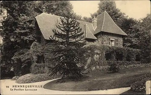 Ak Hennequeville Calvados, Le Pavillon Letellier