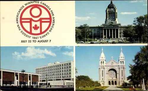Ak Winnipeg Manitoba Kanada, Pan American Games 1967, Kirche, Palast