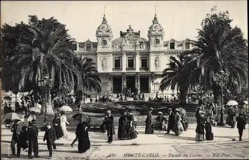 Ak Monte Carlo Monaco, Facade du Casino