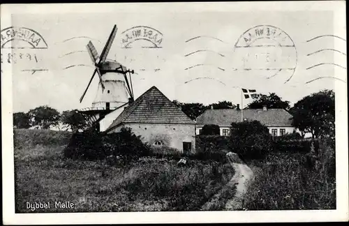 Ak Dybbøl Düppel Dänemark, Windmühle