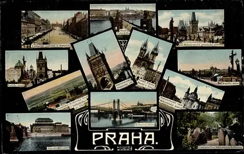 Ak Praha Prag, Stadtansichten, Karlsbrücke