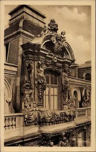 Ak Paris VII, Ecole Massillon, Le balcon