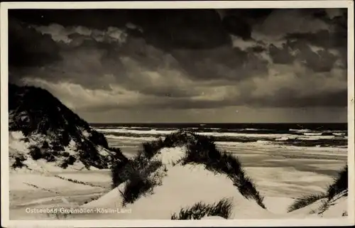 Ak Mielno Großmöllen Pommern, Dünen, Ostseeblick