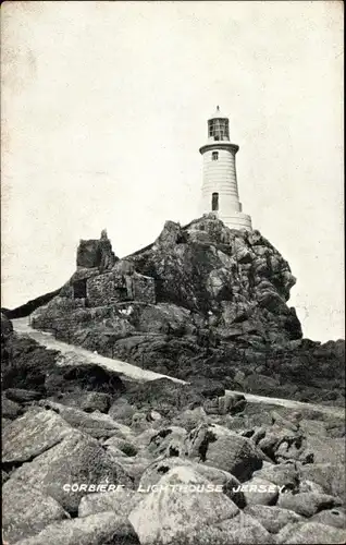 Ak St. Brélade Kanalinsel Jersey, La Corbière Lighthouse