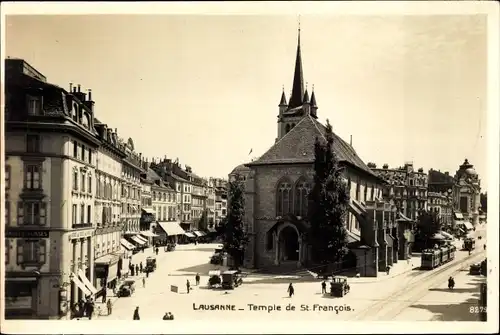 Ak Lausanne Kanton Waadt, Temple de St. Francois