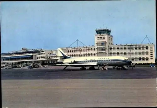 Ak Nice Nizza Alpes Maritimes, Flughafen, Flugzeug