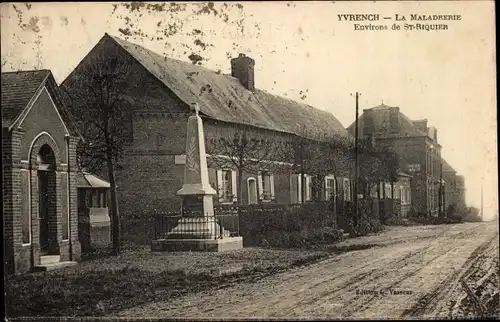 Ak Yvrench Somme, la Maladrerie