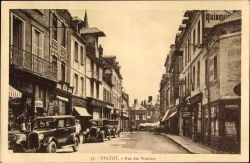 Ak Yvetot Seine Maritime, Rue des Victoires