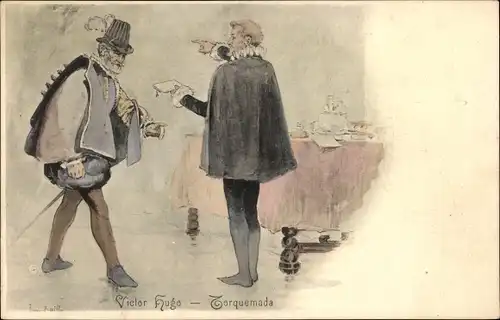 Künstler Ak Bailly, Louis, Victor Hugo, Torquemada