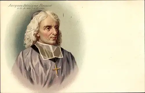 Litho Jacques Bénigne Bossuet, französischer Bischof und Autor