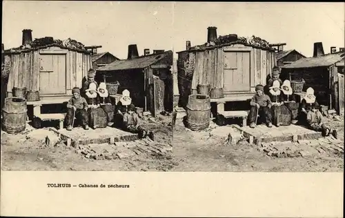 Stereo Ak Tolhuis, Cabanes de pêcheurs, Niederländische Fischerhütten