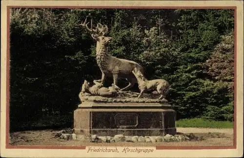 Ak Friedrichsruh Aumühle im Herzogtum Lauenburg, Hirschgruppe