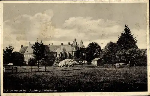 Ak Lippborg Lippetal in Westfalen, Blick auf Schloss Assen