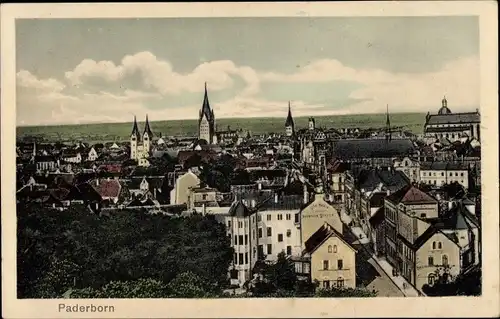 Ak Paderborn in Westfalen, Teilansicht, Blick über die Stadt