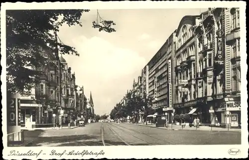 Ak Düsseldorf am Rhein, Graf Adolf Straße, Stengel